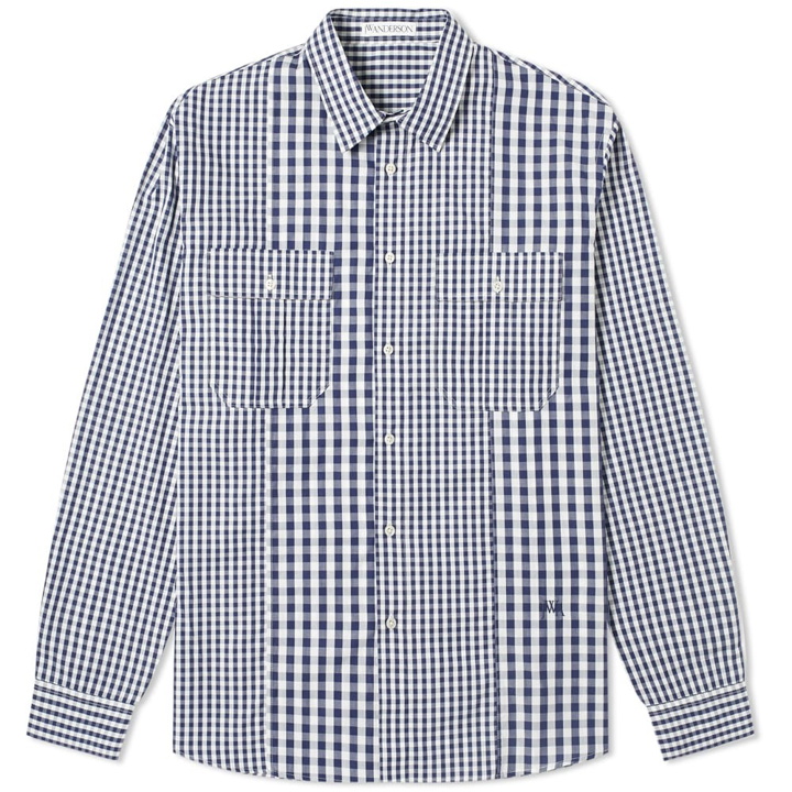 Photo: JW Anderson Gingham Panelled Shirt