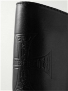 Enfants Riches Déprimés - Logo-Debossed Platform Leather Boots - Black