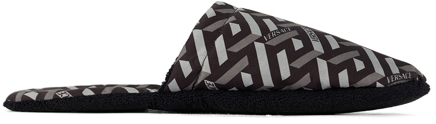 Versace Black La Greca Travel Set