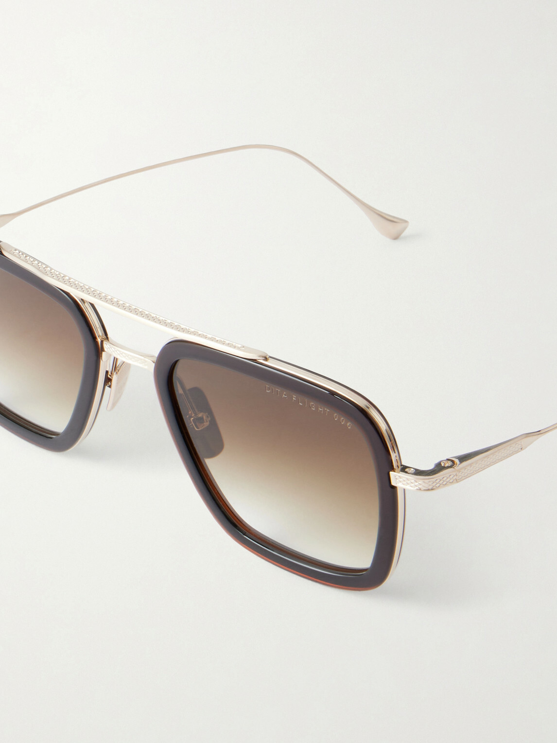 DITA - Flight.006 Aviator-Style Gold-Tone and Acetate Sunglasses