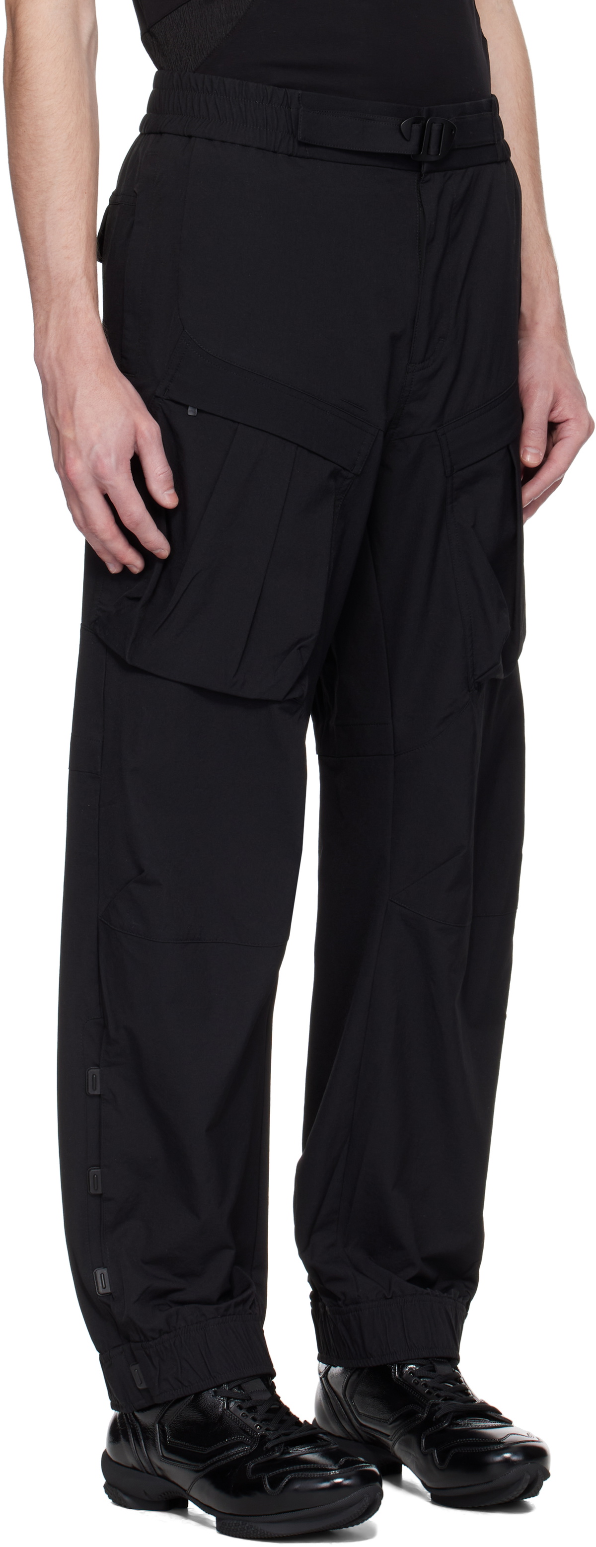 A. A. Spectrum Black Explotek Cargo Pants