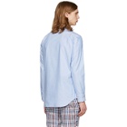 Thom Browne Blue Anchor and Fish Classic Shirt