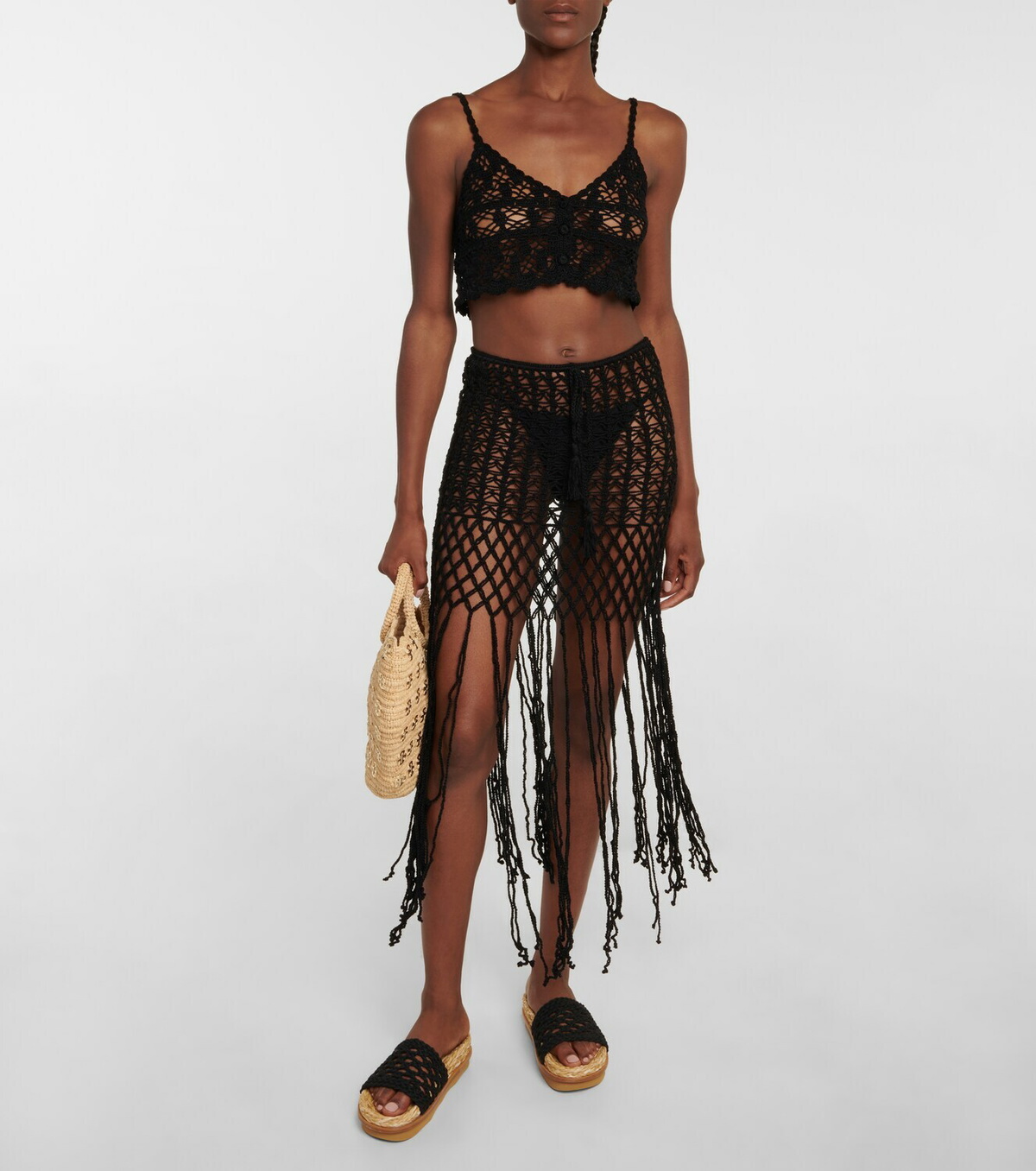 【Anna Kosturova】 Crochetコットンスカート Women's Crochet Skirts | Bella Skirt | Anna Kosturova