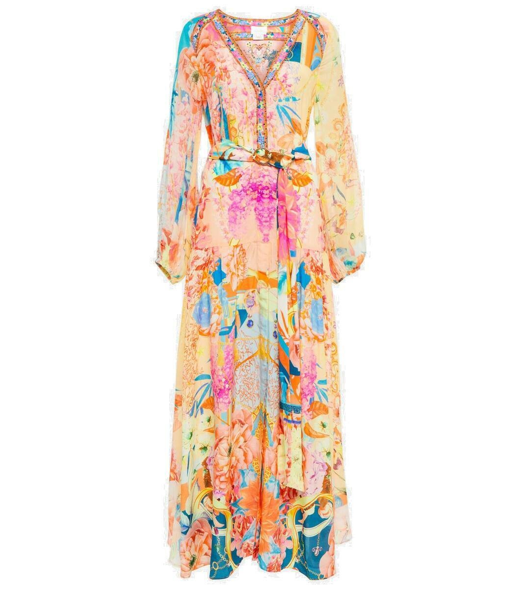 Photo: Camilla Floral embellished silk maxi dress
