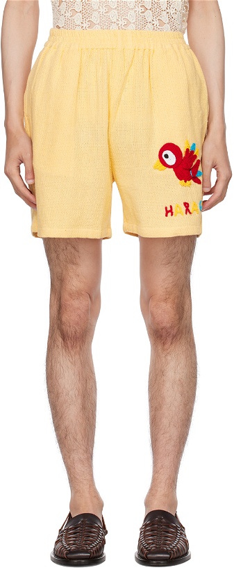 Photo: HARAGO Yellow Two-Pocket Shorts
