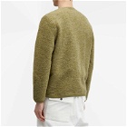 Universal Works Men's Wool Fleece Cardigan - END. Exclusive in Light Olive