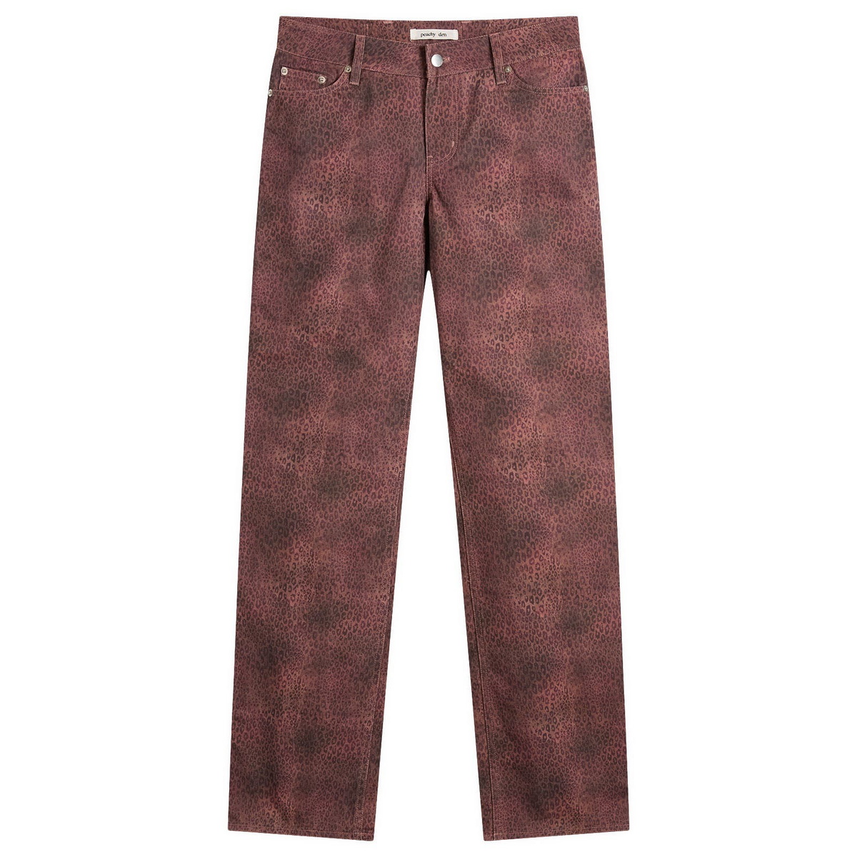 Peachy Den Women's Cicely Trouser in Red Leopard