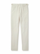 Ralph Lauren Purple label - Slim-Leg Cotton-Moleskin Trousers - Neutrals
