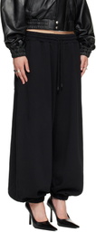 LU'U DAN Black Baggy Bontan Sweatpants