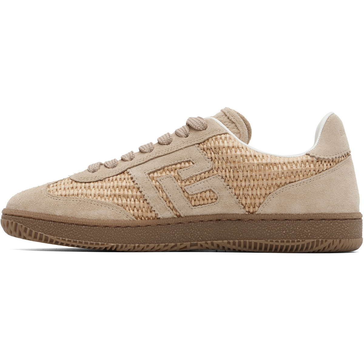 BALMAIN Beige Swan Sneakers