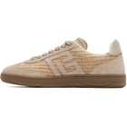 BALMAIN Beige Swan Sneakers