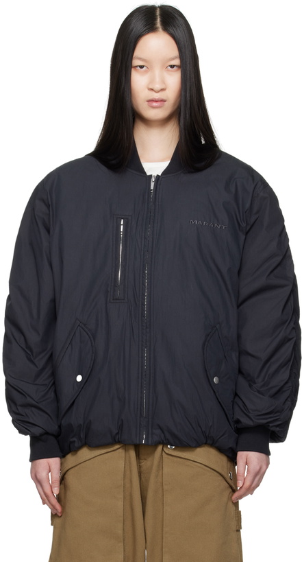 Photo: Isabel Marant Etoile Black Coleen Bomber Jacket