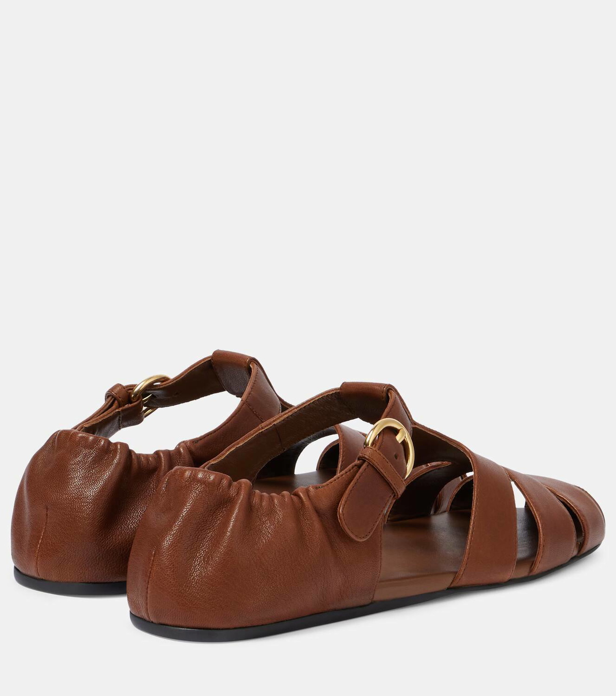 Miu Miu Leather fisherman sandals Miu Miu