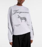 Jacquemus Ane embroidered cotton sweatshirt