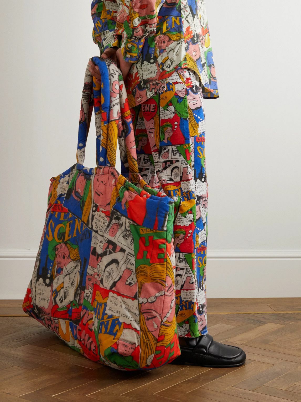 ERL - Padded Printed Cotton Tote Bag ERL