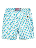 MC2 Saint Barth Man Lightweight Fabric Swim-shorts Lighting Micro Fantasy With Padel Print