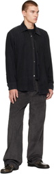 mfpen Black Reverse Rib Sweater