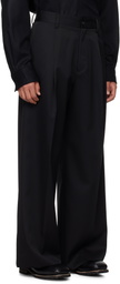 stein Black Extra Wide Trousers