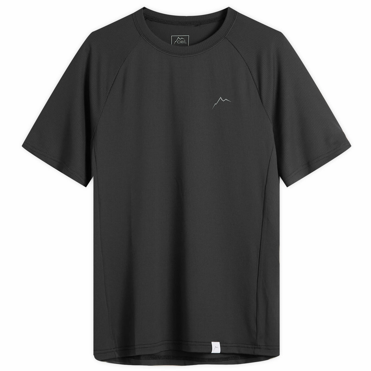 【CAYL】 stripe logo short sleeve / black CAYL EQ Hybrid Short Sleeve Shirt - Black | Garmentory