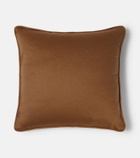 Loro Piana Unito logo cashmere cushion