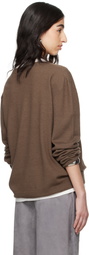 Meta Campania Collective Brown Joel Felted Cashmere Sweater