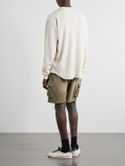 Les Tien - Thermal Baseball Cotton-Jersey Hem Tee - Neutrals