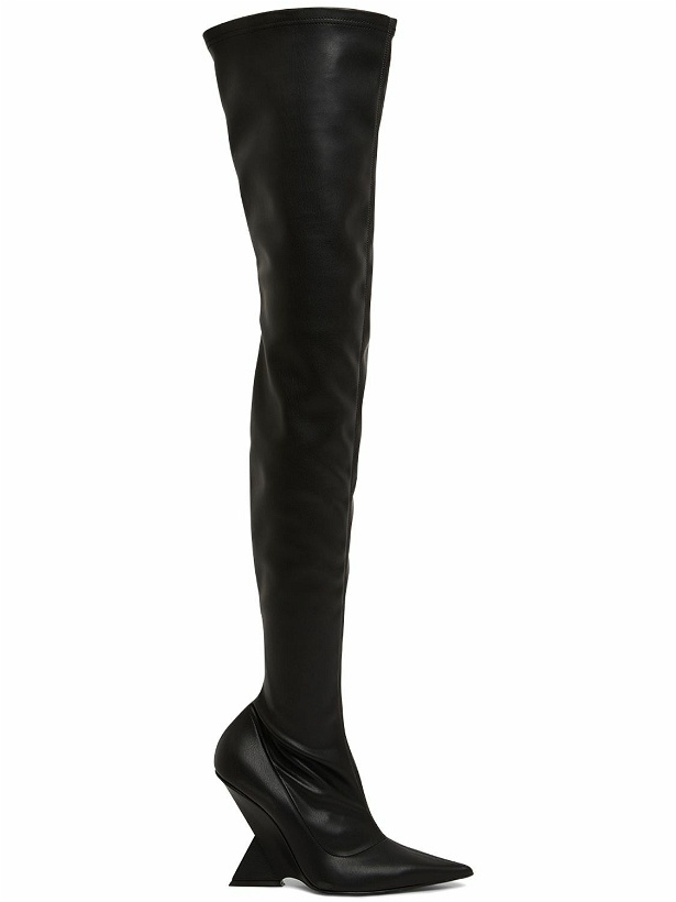 Photo: THE ATTICO - 105mm Cheope Faux Leather Thigh Boots