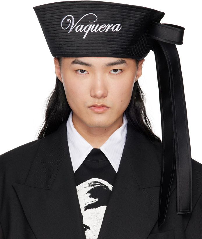 Photo: VAQUERA Black Embroidered Sailor Hat