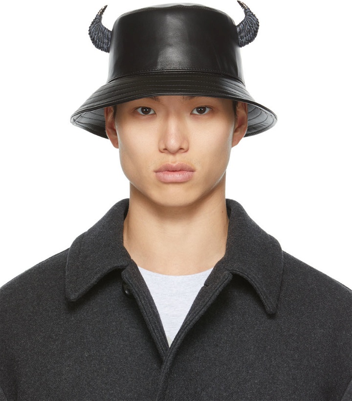 Photo: Givenchy Leather Horn Bucket Hat