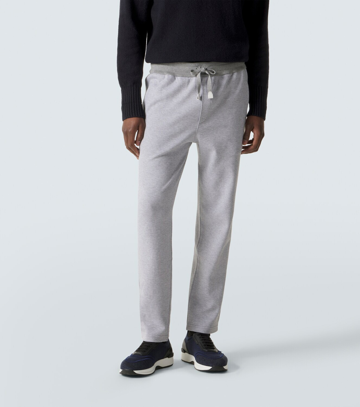 Brioni Cotton-blend jersey sweatpants