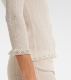 Gucci Lace-trimmed wool cardigan