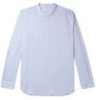 Orlebar Brown - Ridley Striped Cotton Half-Placket Shirt - Blue