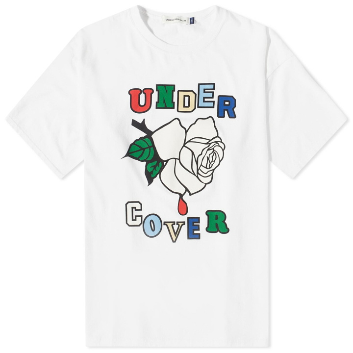 Photo: Undercover Men's Rose T-Shirt in White