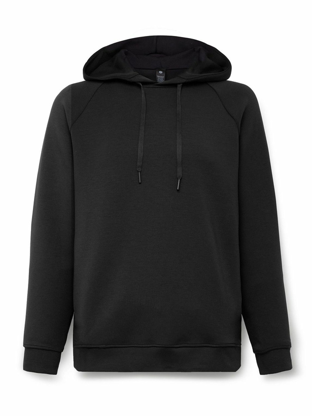 Photo: Lululemon - Smooth Spacer Recycled-Jersey Hoodie - Black