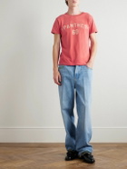 Valentino Garavani - Chez Valentino Logo-Appliquéd Printed Cotton-Jersey T-Shirt - Red