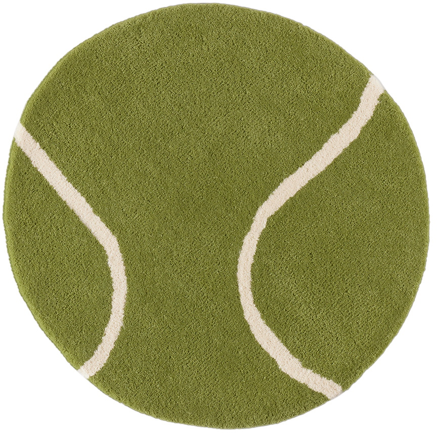 Rashelle SSENSE Exclusive Green Tennis Ball Rug