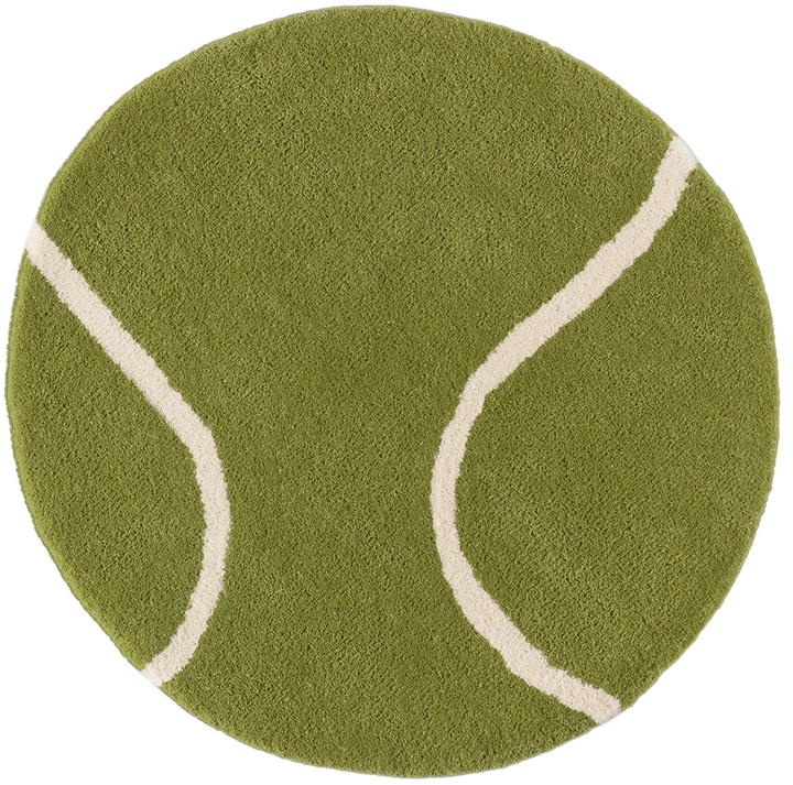 Photo: Rashelle SSENSE Exclusive Green Tennis Ball Rug