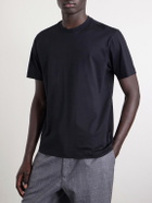 Slowear - Cotton and Silk-Blend Jersey T-Shirt - Black