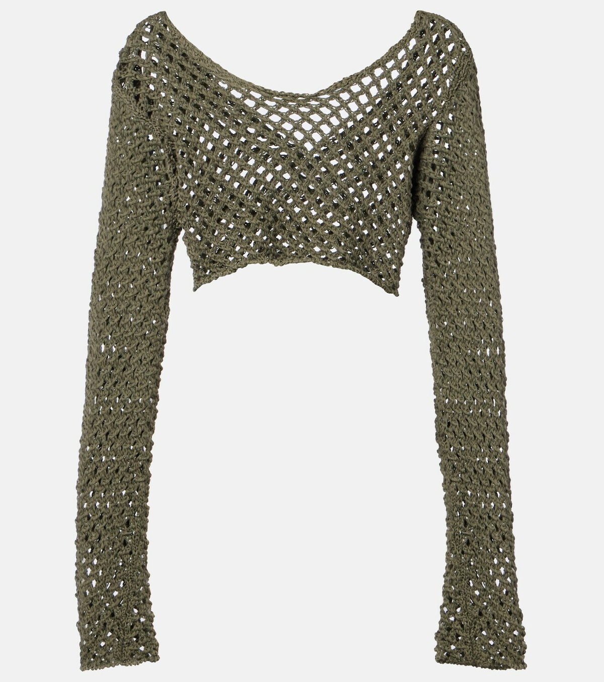 Bananhot Magen crochet cotton-blend crop top