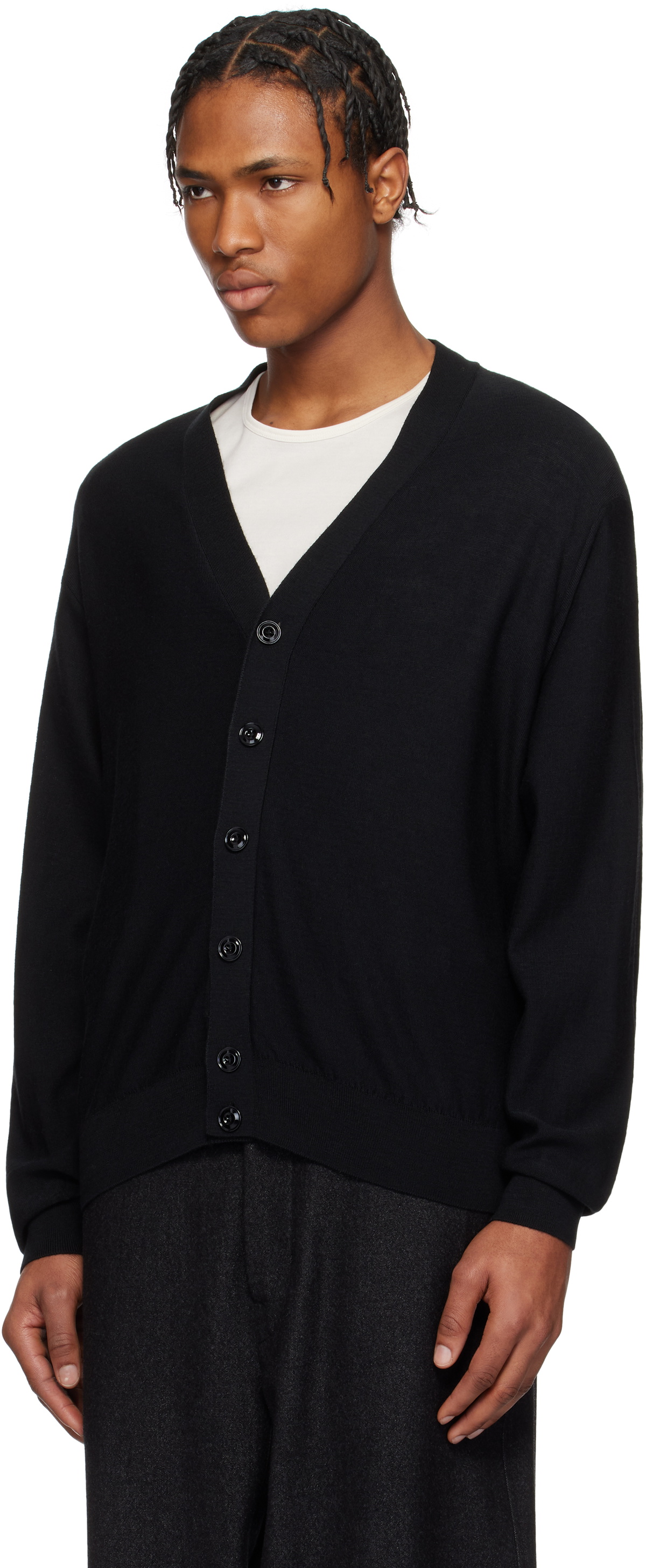 トップス LEMAIRE RELAXED TWISTED CARDIGAN Relaxed Twisted Cardigan in Hazelnut Brown