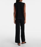 Eres Mixte pointelle wool and cashmere sweater vest