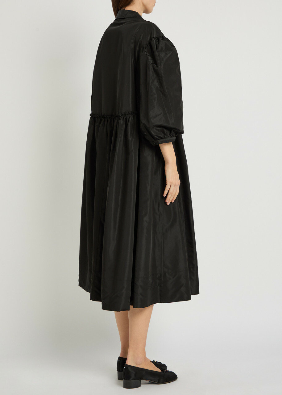 Simone Rocha Signature Embellished Shell Midi Dress Black