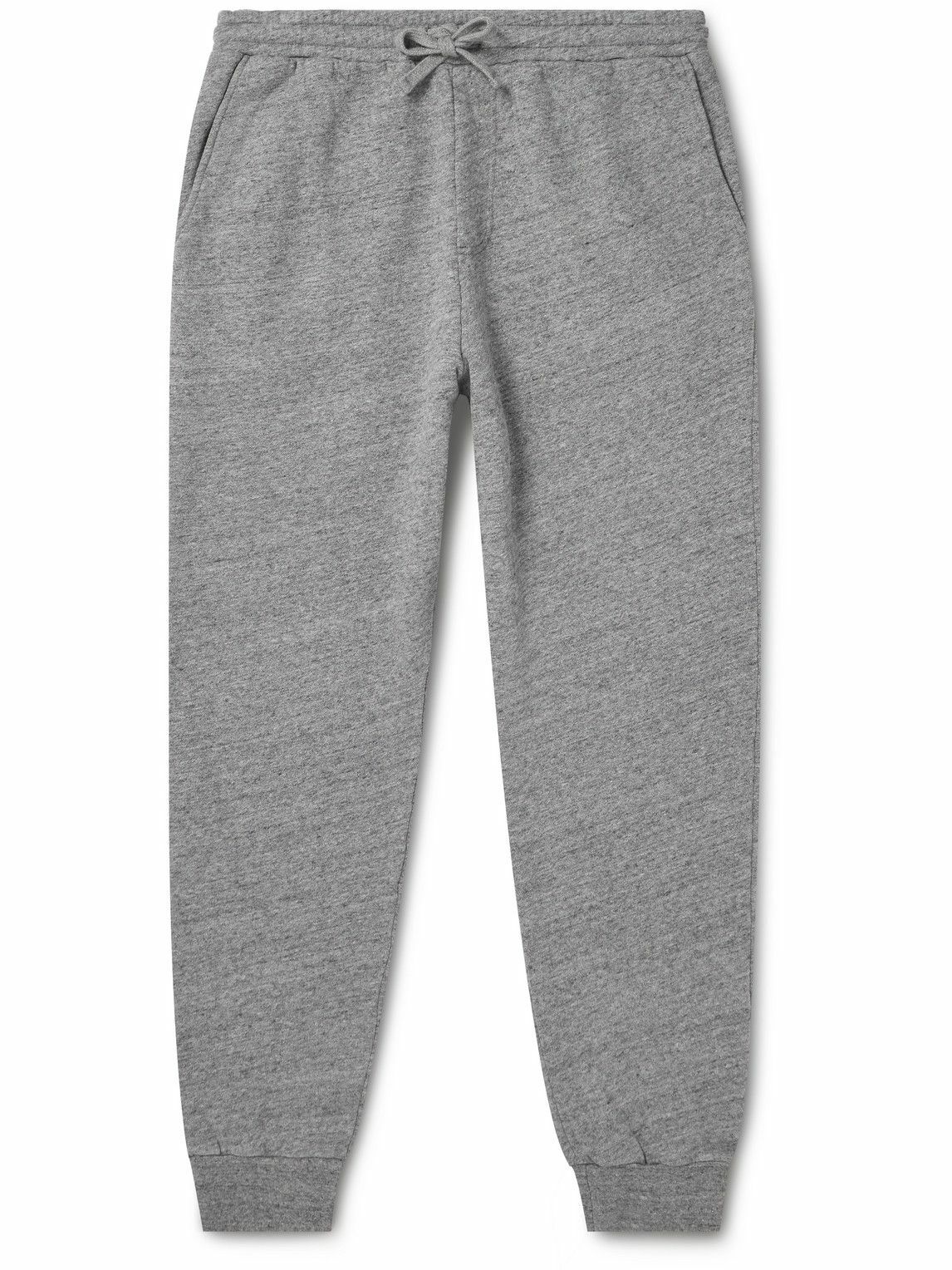 Hartford - Jog Tapered Cotton-Jersey Sweatpants - Gray Hartford