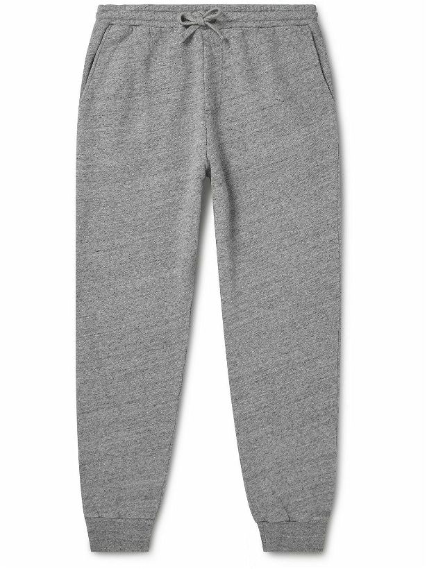 Photo: Hartford - Jog Tapered Cotton-Jersey Sweatpants - Gray
