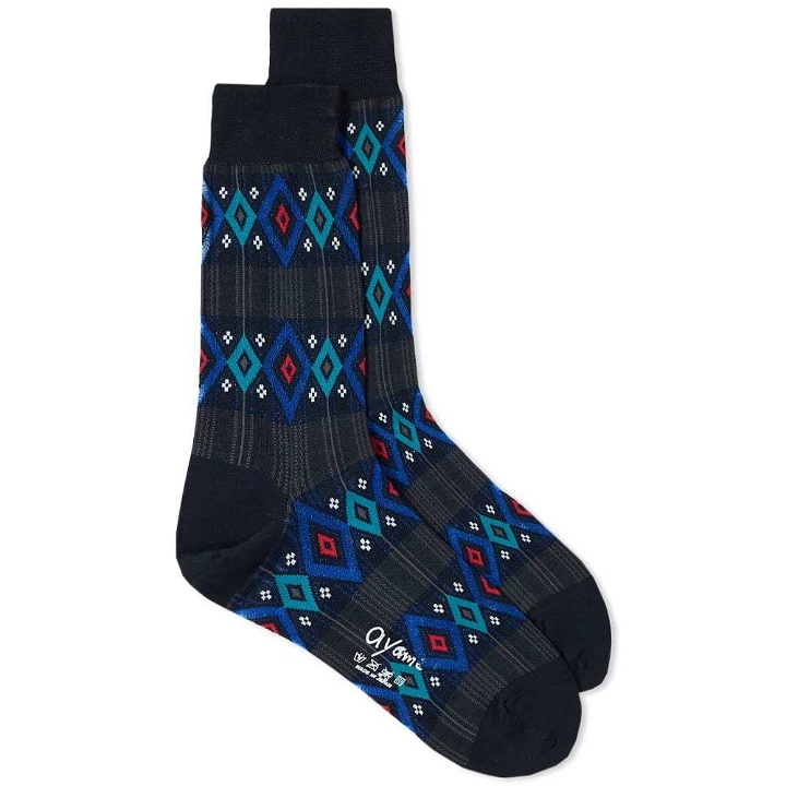 Photo: Ayame Socks Stained Glass Sock Black