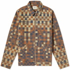 Folk Men's Checkerboard Signal Jacket in Copper