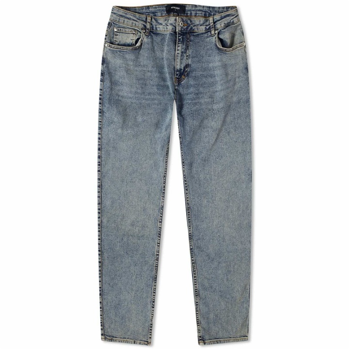 Photo: Represent Men's Essential Denim Jeans in Blue Cream