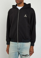 Amiri MA Logo Hooded Jersey Jacket Black