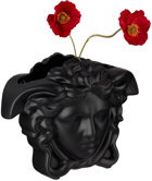 Versace Black Rosenthal Medusa Grande Vase, 30 cm