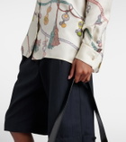 Versace Printed silk twill shirt